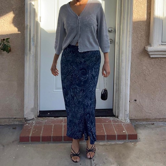 Blue knit cardigan - Picture 5 of 8